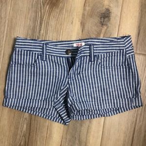 Adorable striped denim shorts
